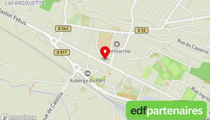 carte de Agence immobilière Guy Hoquet ARTIX Agence immobilière, Expert immobilier, Société immobilière, Consultant immobilier à Artix
