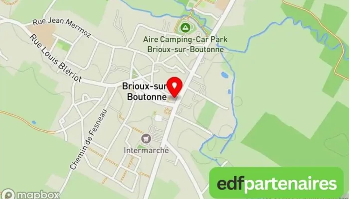 Aire De Camping Car -  Carte - Brioux-sur-boutonne