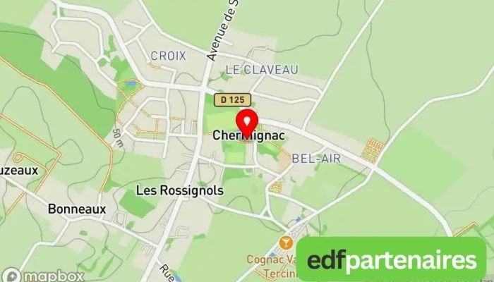 Aire De Pique -  Nique Camping  Cars Carte - Chermignac