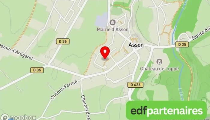 Assistance Pc 64 -  Carte - Asson