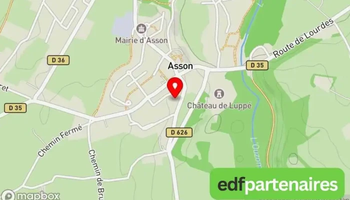 Asson -  Carte - Asson