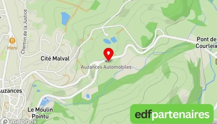 Auzances Automobiles -  Carte - Auzances