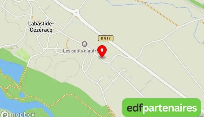 carte de Béarn et sols Entrepreneur spécialisé dans les revêtements de sol, Poseur de moquette, Service de pose de parquet à Labastide-Cézéracq