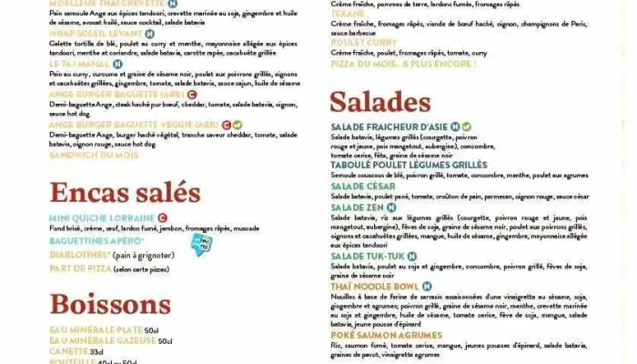Boulangerie Ange -  Menu - Chauray