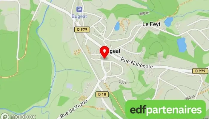 Bugeat -  Carte - Bugeat