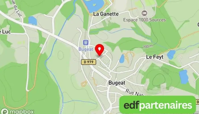 Bugeat Plateau De Millevaches Correze Limousin Carte - Bugeat