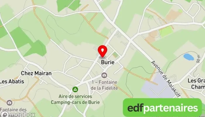 Burie -  Carte - Burie