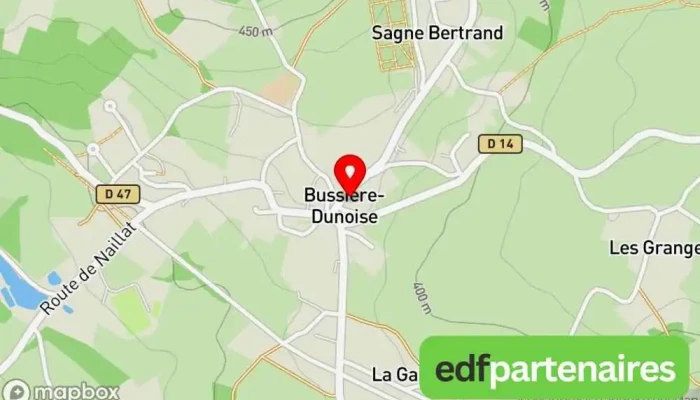 Bussiere Dunoise Carte - Bussière-dunoise