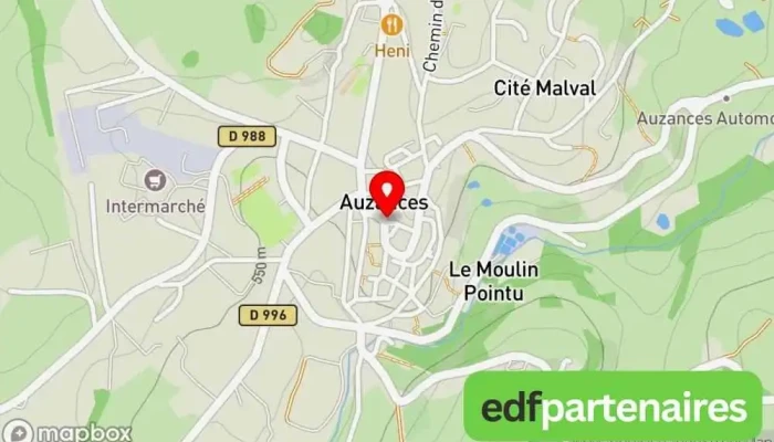 Bussiere Fleurs Carte - Auzances