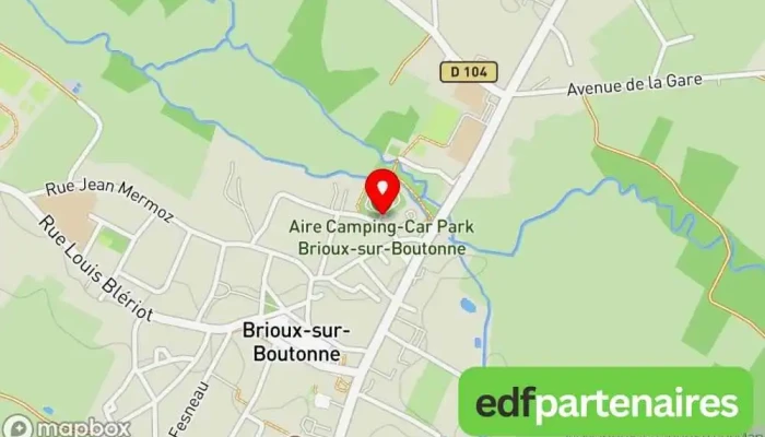 Camping De Mon Village Camping Car Park Carte - Brioux-sur-boutonne