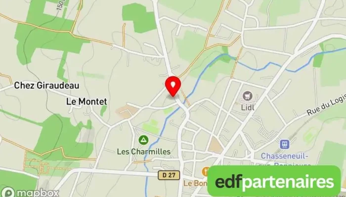 Centre Animation Loisirs De Chasseneuil -  Sur Bonnieure Carte - Chasseneuil-sur-bonnieure