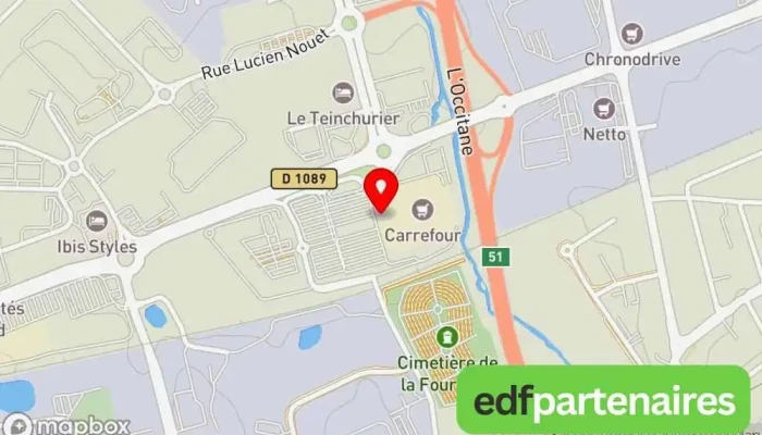 Centre Commercial Carrefour Brive -  La Gaillarde Carte - Brive Cedex