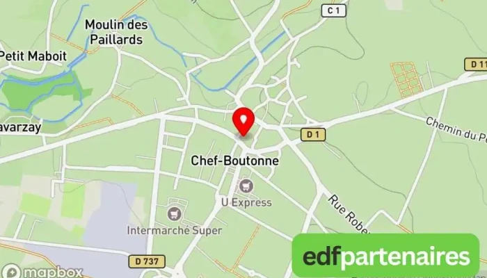 Cer Les Sources -    Bureau De Chef Boutonne Carte - Chef-boutonne