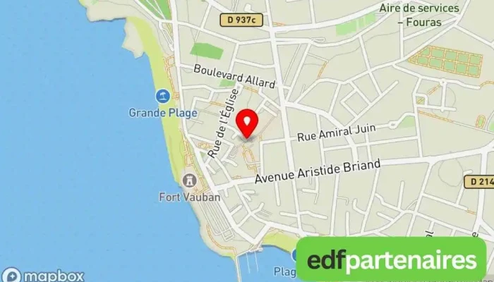 Commerces Rue De La Halle -  Carte - Fouras