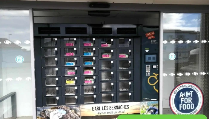 Distributeur automatique d'huîtres Earl Les Bernaches 100% Île de Ré - Producteur - 17580 Le Bois-Plage-En-Ré