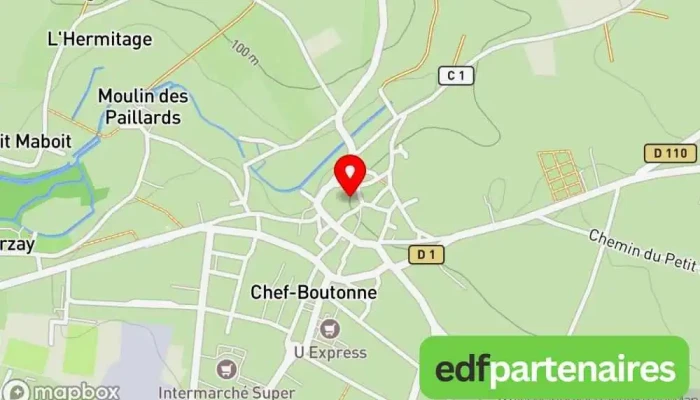 Eglise Notre Dame Carte - Chef-boutonne