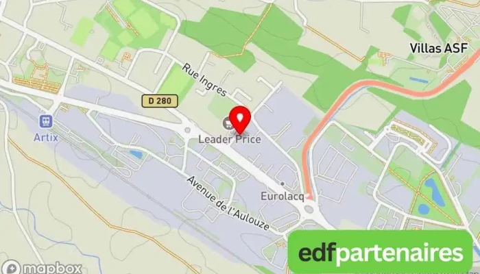 carte de Flash Cuisine Cuisiniste à Artix