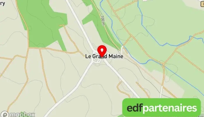 Grand Maine -  Carte - Chazelles