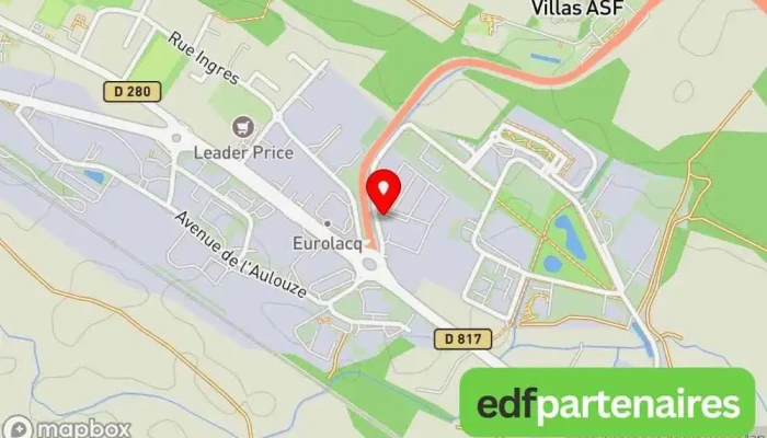 carte de GROUPE AUTAA Société de transport routier à Artix