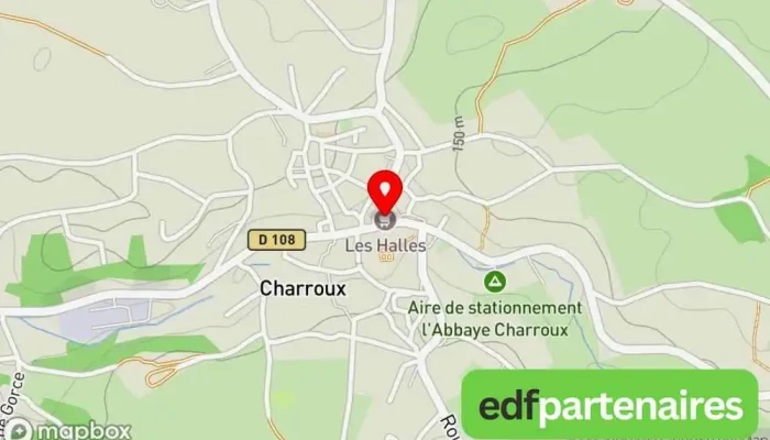 Halles De Charroux -  Carte - Charroux