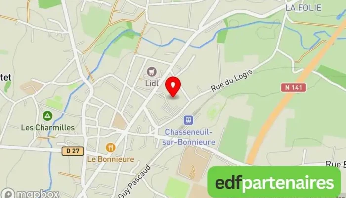 Intermarche Super Chasseneuil Sur Bonnieure Carte - Chasseneuil-sur-bonnieure