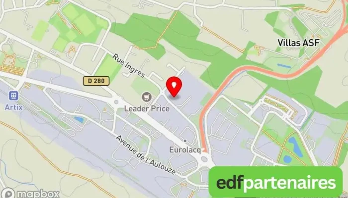 carte de ITRAS ECLAIRAGE Fabricant à Artix