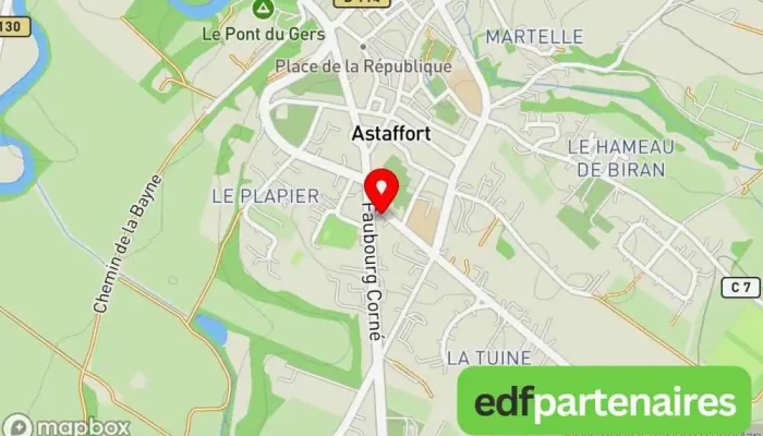 La Poste -  Carte - Astaffort
