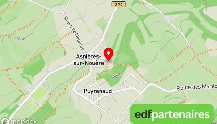 Lavoir Dasnieres Sur Nouere Carte - Asnières-sur-nouère