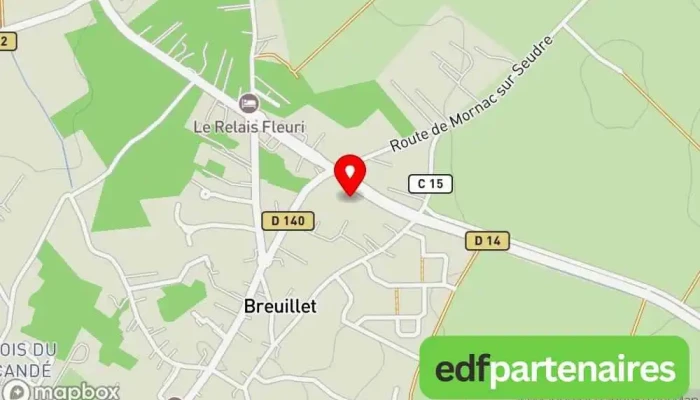 Le Clos Vinet -  Carte - Breuillet