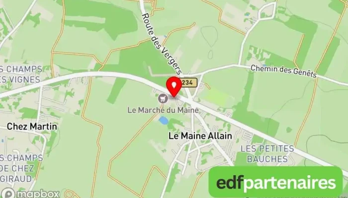 Le Fournil Du Maine Allain -  Carte - Chaniers