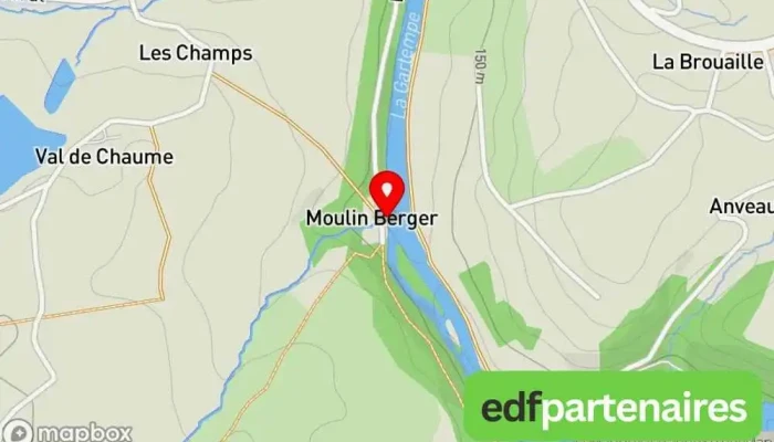 Le Moulin Berger -  Carte - Val-d'oire-et-gartempe