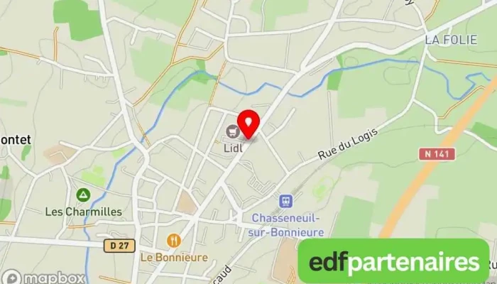 Lidl -  Carte - Chasseneuil-sur-bonnieure