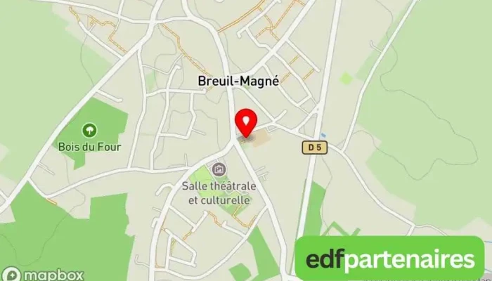 Mairie -  Carte - Breuil-magné