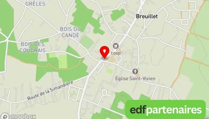 Mairie De Breuillet -  Carte - Breuillet