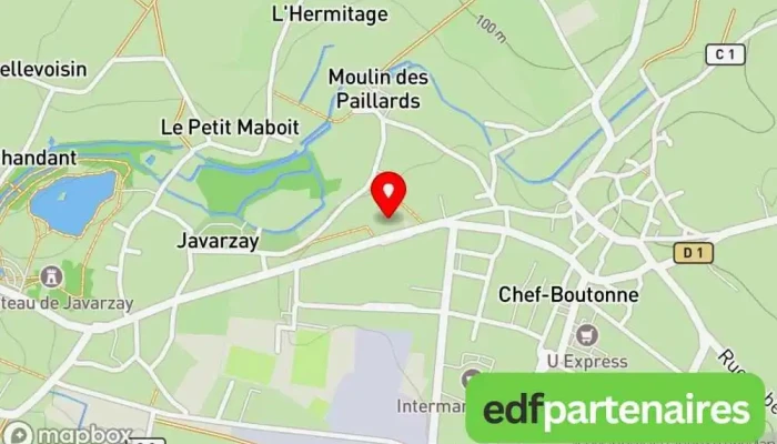 Mairie De Chef -  Boutonne Carte - Chef-boutonne