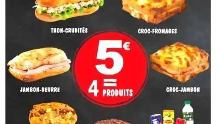 Marie Blachere Boulangerie Sandwicherie Tarterie Menu - Bressuire