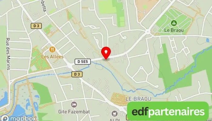 Piste Verte -  Carte - Audenge