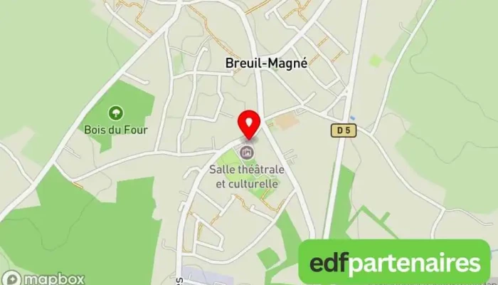 Salle Theatrale Et Culturelle De Breuil Magne Carte - Breuil-magné